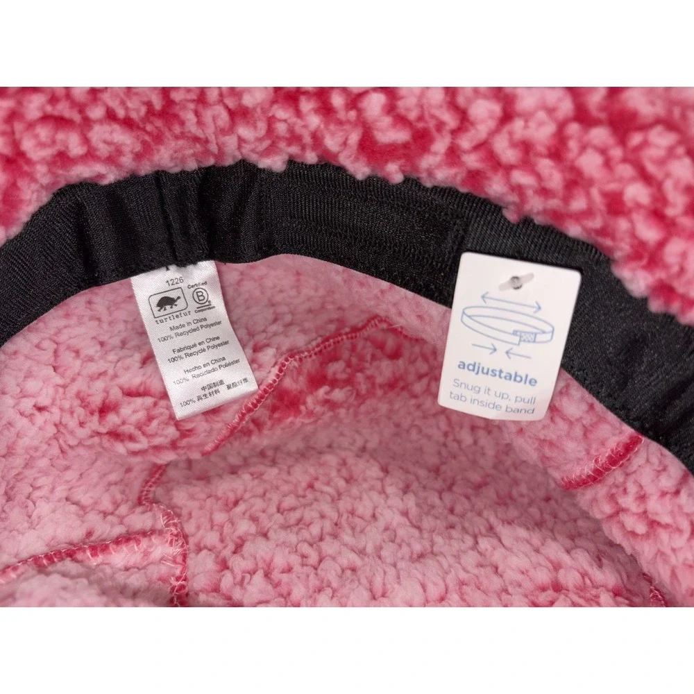 Turtle Fur Sherpa bucket hat, pink, New with tags, adjustable, warm and cozy!